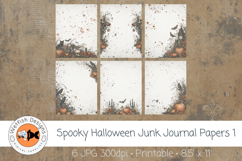 Spooky Halloween Junk Journal Papers 1 Product Image 1