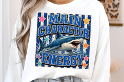 Main Character Energy Shark PNG Product Image 2