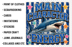 Main Character Energy Shark PNG Product Image 3