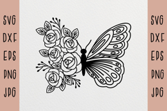 Butterfly svg, Floral butterfly, Flowers svg, Product Image 1