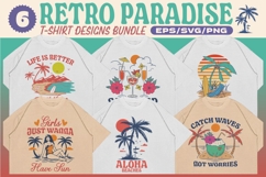 Retro Paradise T-shirt Design Bundle Product Image 1