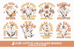 Hippie Halloween T-shirt Design Bundle Product Image 1