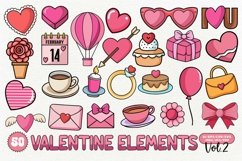Valentine Elements T-shirt Design Bundle Vol. 2