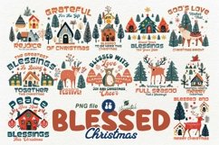 Blessed Christmas PNG Sublimation Bundle Product Image 1