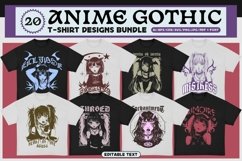 Anime Gothic T-shirt Design Bundle