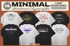 Minimal Streetwear Typographic T-shirt Design Bundle Product Image 1