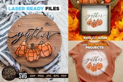 Gather pumpkins | Thanksgiving SVG Sign Product Image 1