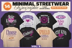 Minimal Streetwear Typographic T-shirt Design Bundle Product Image 1