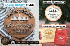 Farm fresh christmas trees | Door Sign | Farmhouse SVG Product Image 1