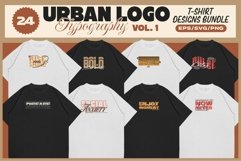 Urban Logo Typography T-shirt Design Bundle Vol. 1 Product Image 1