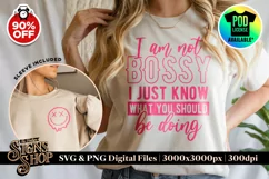 I'm not bossy | Funny T-shirt | SVG, DTF, PNG Product Image 1