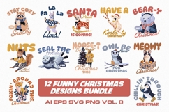 FUNNY CHRISTMAS DESIGNS BUNDLE Vol. 8 Product Image 1