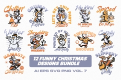FUNNY CHRISTMAS DESIGNS BUNDLE Vol. 7 Product Image 1