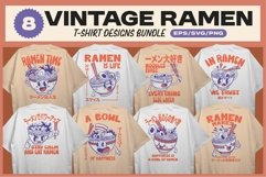 Vintage Ramen T-shirt Design Bundle Product Image 1