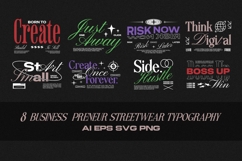 Business Preneur Streetwear T-shirt Design Bundle Product Image 1