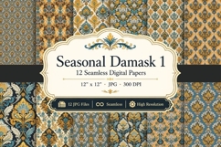 Seasonal Damask Papers &amp; Patterns 1 Product Image 1