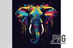 Colorful Abstract Elephant Design Product Image 1