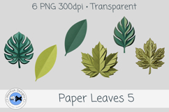 PNG Paper Leaves 5 Product Image 1