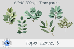 PNG Paper Leaves 3 Product Image 1