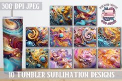 3D Tumbler Wrap BUNDLE vol 2 Paper cut 90 Designs 20 OZ Product Image 3