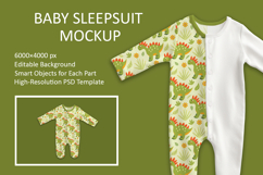Baby Sleepsuit Mockup PSD Template Product Image 1