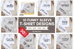 Funny Sleeve T-shirt Designs SVG Bundle, Sleeve T-shirt Product Image 1