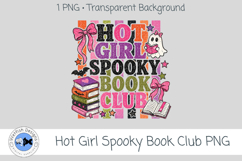 Hot Girl Spooky Book Club Bookish PNG Graphic Product Image 2
