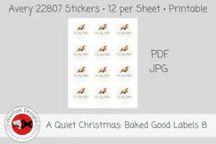 Christmas Baked Goods Printable Labels 8 Product Image 3