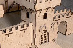 Main Gate of the Castle dollhouse - laser cut file Product Image 12