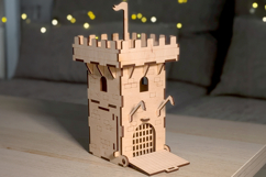 Main Gate of the Castle dollhouse - laser cut file Product Image 2