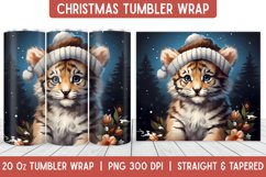 Christmas Tumbler Wrap | Christmas Sublimation | Tumbler Product Image 1