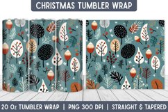 Christmas Pattern Tumbler Wrap | Christmas Sublimation Product Image 1
