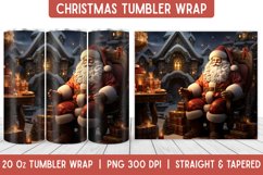 Christmas Tumbler Wrap | Christmas Sublimation | Tumbler Product Image 1