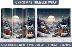 Christmas Tumbler Wrap | Christmas Sublimation | Tumbler Product Image 1
