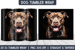 Dog Tumbler Wrap | Tumbler Designs | Sublimation Designs Product Image 1