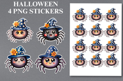 Halloween spider Stickers Png | Printable Product Image 1