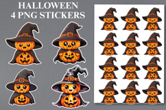 Halloween pumkine Stickers Png | Printable Product Image 1
