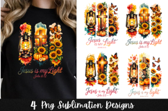 4 Christian Retro Fall Clipart PNG Sublimation Product Image 1