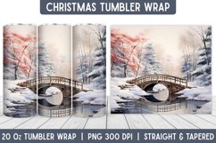 Christmas Tumbler Wrap | Christmas Sublimation | Tumbler Product Image 1