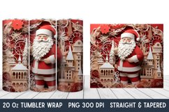 3D Christmas Tumbler Wrap | Tumbler Wrap | Christmas PNG Product Image 1