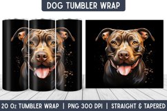 Dog Tumbler Wrap | Tumbler Designs | Sublimation Designs Product Image 1