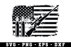 American Flag USA Svg, 2nd Amendment Svg Product Image 1