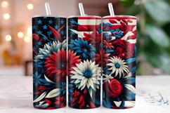 4th of July 20oz Tumbler Wrap Sublimation Product Image 1