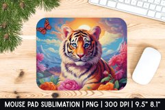 Tiger Mouse Pad Sublimation Design | Mouse Pad Design Product Image 1
