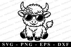 Highland cow SVG | SVG Cut files | Cricut Product Image 1