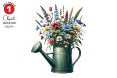 Wildlife Florals Clipart Sublimation PNG Design Product Image 1