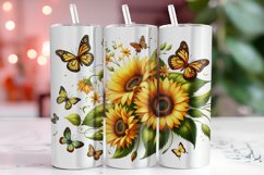 Sunflowers 20oz Tumbler Wrap Sublimation Product Image 1