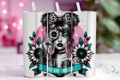 Affirmation Tumbler Wrap, 20 oz Skinny Tumbler sublimation Product Image 1