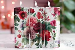 Florals 20oz Tumbler Wrap Sublimation Product Image 1