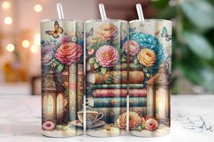 Vintage Books 20oz Tumbler Wrap Sublimation Product Image 1